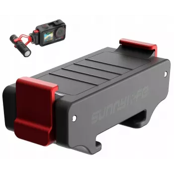 SUNNYLIFE adapterhållare för DJI Osmo Action 5 Pro / 5 / 4 / 3 – ISO-hot-shoe – svart
