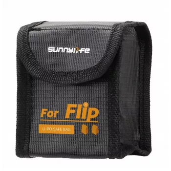 SUNNYLIFE brandsäker batterisäkerhetspåse för DJI Flip drönare – plats för 2 batterier – FP-DC955-2
