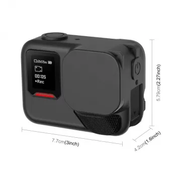 PULUZ silikonskyddsskal för Insta360 Ace Pro 2 – svart