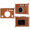 LOVEINSTANT Silikonskyddshölje för Fujifilm Instax Mini Evo - brun