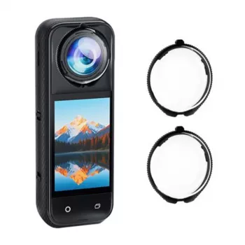 PULUZ 2-pack härdat glas linsskydd för Insta360 X5 / Pu749t