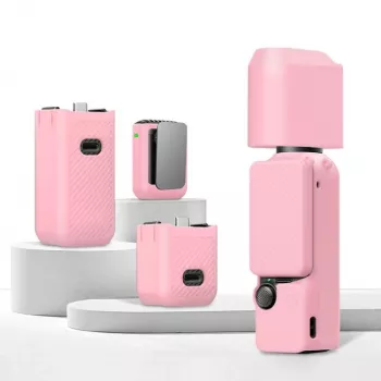 PULUZ 6-i-1 skyddsväskset för DJI Osmo Pocket 3 - rosa TPU/PU