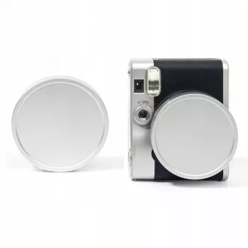 LOVEINSTANT skyddande objektivlock för Fujifilm Instax Mini 90 Neo Classic - silver