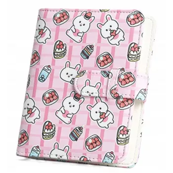 LOVEINSTANT fotoalbum 64 foton för Fujifilm Instax Mini 99 41 12 40 11 Evo LiPlay Link, Strawberry Rabbits-design