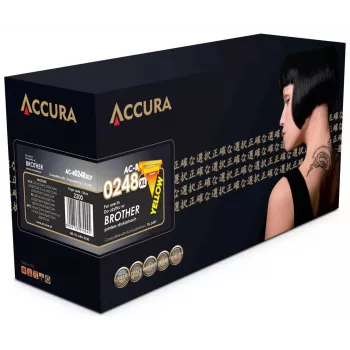 Accura Brother toner (TN-248XLY) ersättning – gul hög kapacitet