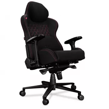 Yumisu 2050 Magnetic Office Chair, Fabric, Black/Pink