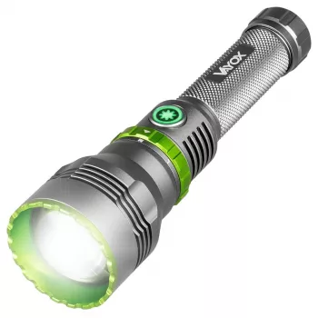 VAYOX VA0363 LED-ficklampa 1000 lm, uppladdningsbar, USB-C, powerbank, svart