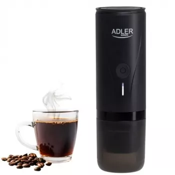 Adler AD 4400 portabel kaffemaskin, 20 bar, svart