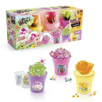 EPEE So Slime DIY Slime Shakers Floral Creations 3 blomkrukor kreativt kit