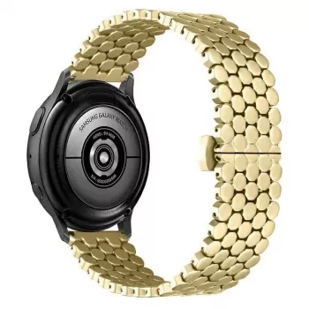 Beline Watch Strap 20mm metall honeycomb guld