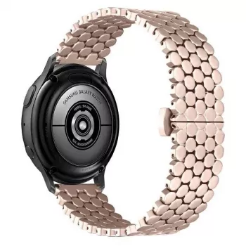 Beline Watch Strap 20mm metall honeycomb roséguld