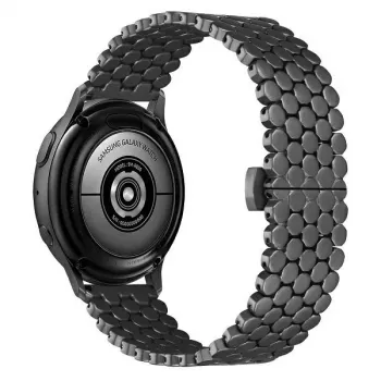 Beline Watch Band 22mm metall honeycomb svart