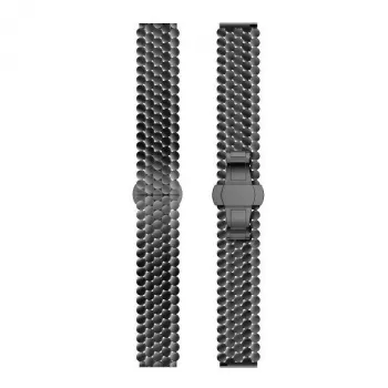 Beline Watch Band 22mm metall honeycomb svart