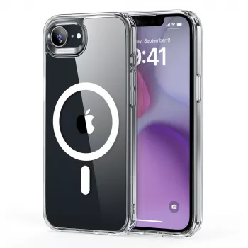 ESR Classic Hybrid HaloLock MagSafe-skal för iPhone 16e / 17e, Clear