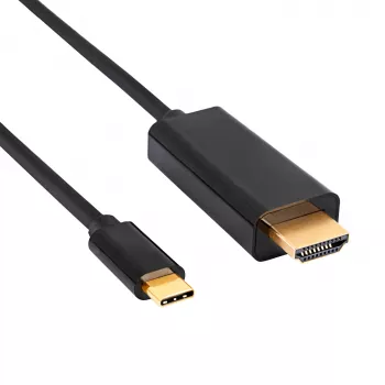 Akyga AK-AV-18 USB-C till HDMI-kabel, 4K, 1,8 m, svart