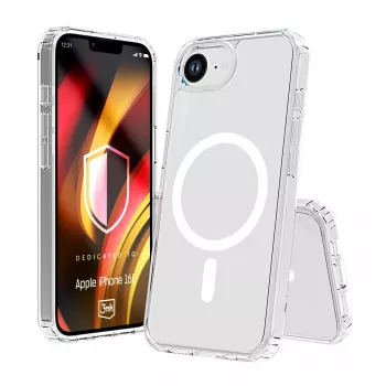 3MK PROTECTION Hardy LiqForce MagCase för Apple iPhone 16E / iPhone 17E - svart