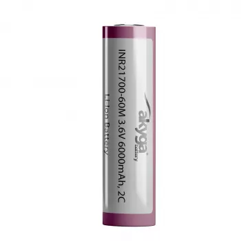 Akyga AKY2185 INR21700-60M 2C Li-Ion-batteri 21700 3,6 V 6000 mAh