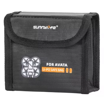 SUNNYLIFE skyddsfodral för 2x DJI Avata-batterier – EVA-hårdskal, svart
