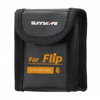 SUNNYLIFE brandtålig LiPo-batterisäkerhetsväska för DJI Flip-drönare – kapacitet 1 batteri