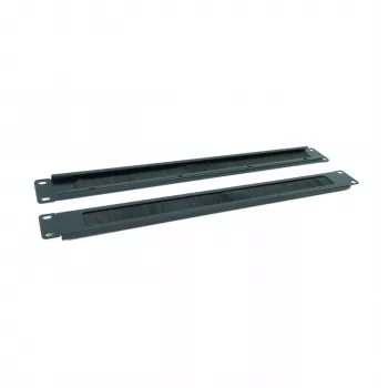 RACKTEL RL-ZASZP 1U borstpanel för kabelgenomföring för 19 inch-rack, svart