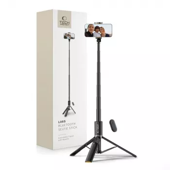 Tech-Protect L08S selfiestick stativ svart