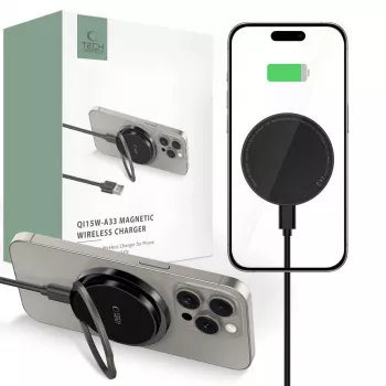 Tech-Protect QI15W-A33 MagSafe trådlös laddare 15W svart