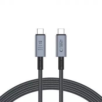 TECH-PROTECT ULTRABOOST MAX USB 4.0 8K 40Gbps Type-C-kabel PD240W 200 cm grå