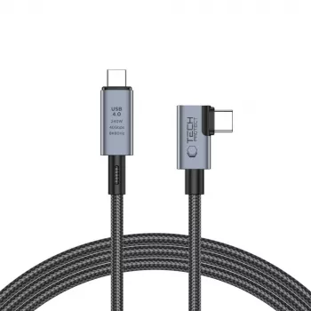 TECH-PROTECT ULTRABOOST MAX ”L” USB 4.0 8K 40Gbps USB-C-kabel PD 240W 150 cm grå