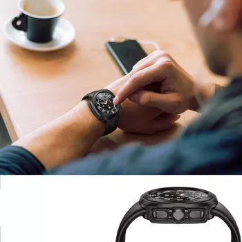 TECH-PROTECT DEFENSE360 Samsung Galaxy Watch Ultra (47 mm) svart skyddsskal