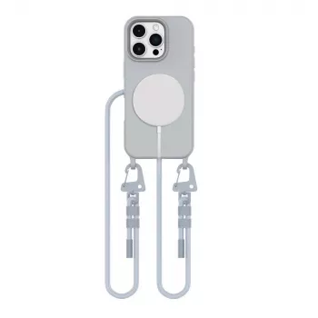 Tech-Protect Magnecklace MagSafe telefonrem för iPhone 16 Pro Max grå