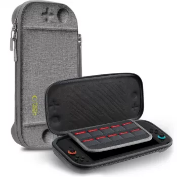 TECH-PROTECT Slim Pouch för Nintendo Switch 2, mörkgrå