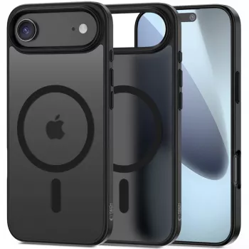 Tech-Protect Magmat MagSafe iPhone 17 Air Matte Black baksideskal