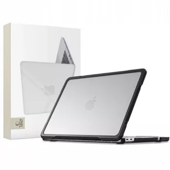 Tech-Protect Velar MacBook Neo 13 2026 hårt skal svart/matt transparent