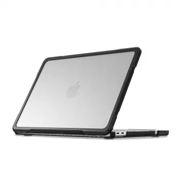 Tech-Protect Velar MacBook Neo 13 2026 hårt skal svart/matt transparent