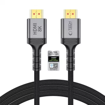 TECH-PROTECT ULTRABOOST KABEL HDMI 2.1 4K 120HZ / 8K 60HZ 200CM SVART