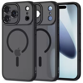 Tech-Protect Magcam Magsafe iPhone 17 Pro matt svart baksideskal