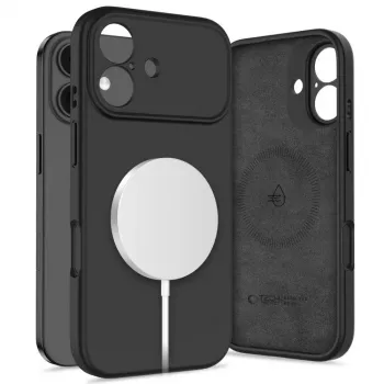 Tech-Protect Silicone Magsafe iPhone 17 baksideskal svart