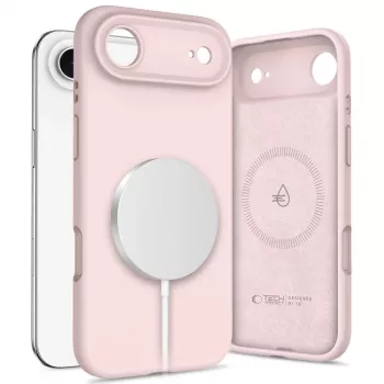 Tech-Protect Silicone MagSafe-skal för Apple iPhone 17 Air, Pink Pearl