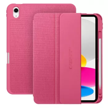 Tech-Protect SC Pen Canvas Folio-skal för iPad 10,9 inch (10:e gen 2022) / iPad Air 4/5 / iPad Pro 11 inch (1:a–4:e gen) – Magenta Bloom