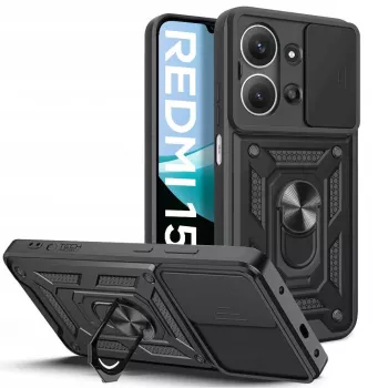 Tech-Protect Camshield Pro-skal för Xiaomi Redmi 15C, svart