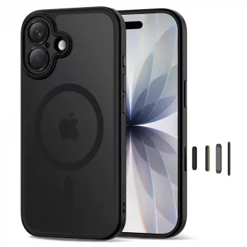 TECH-PROTECT MagPeak MagSafe-skal för iPhone 17, mattsvart