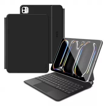 Tech-Protect SC Magnetic + tangentbordsfodral för iPad Pro 11 inch 5:e/6:e generationen 2024-2025, svart