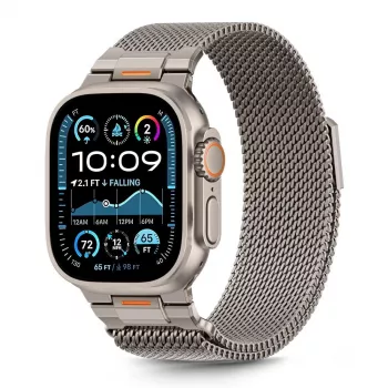 Tech-Protect Milano Vanguard för Apple Watch 8 / 9 / 10 / 11 / SE / Ultra (44 / 45 / 46 / 49 mm) silver
