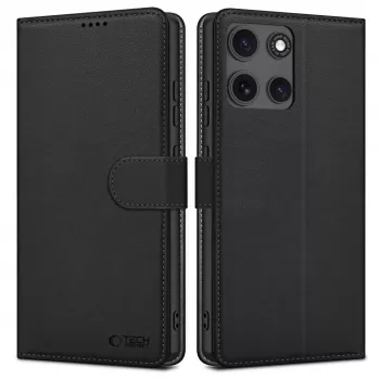 Tech-Protect Plånboksfodral för Motorola Moto G15 / G15 Power, Black Matte