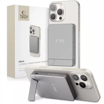 TECH-PROTECT PB14 LIFEMAG MagSafe powerbank 5000mAh Space Grey