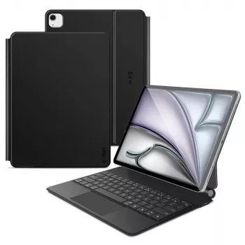 Tech-protect SC Magnetic + KB för iPad PRO 12.9 inch 4/5/6 (2020-2022) / AIR 13 inch 1/2/3 (2024-2026), svart
