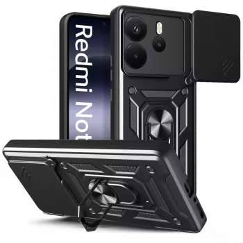 Tech-Protect Camshield Pro Case för Xiaomi Redmi Note 14 4G, matt svart