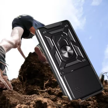 Tech-Protect Camshield Pro Case för Xiaomi Redmi Note 14 4G, matt svart