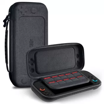 TECH-PROTECT hårt fodral för Nintendo Switch 2, mörkgrå