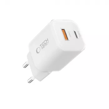 TECH-PROTECT NCM33 2-ports nätladdare PD 33W / QC3.0 vit